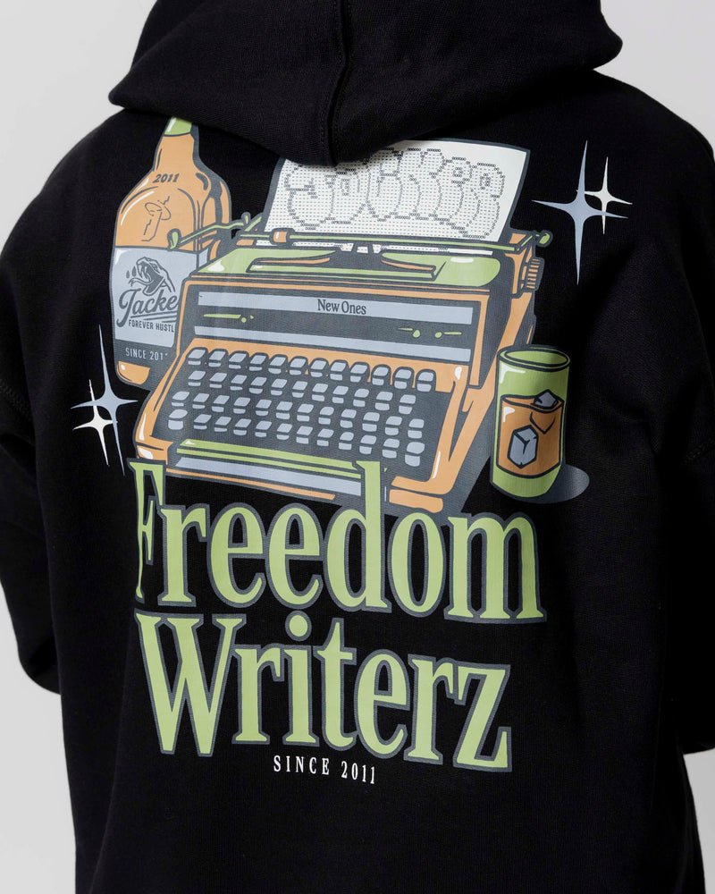 FREEDOM WRITERZ HOODIE - BLACK