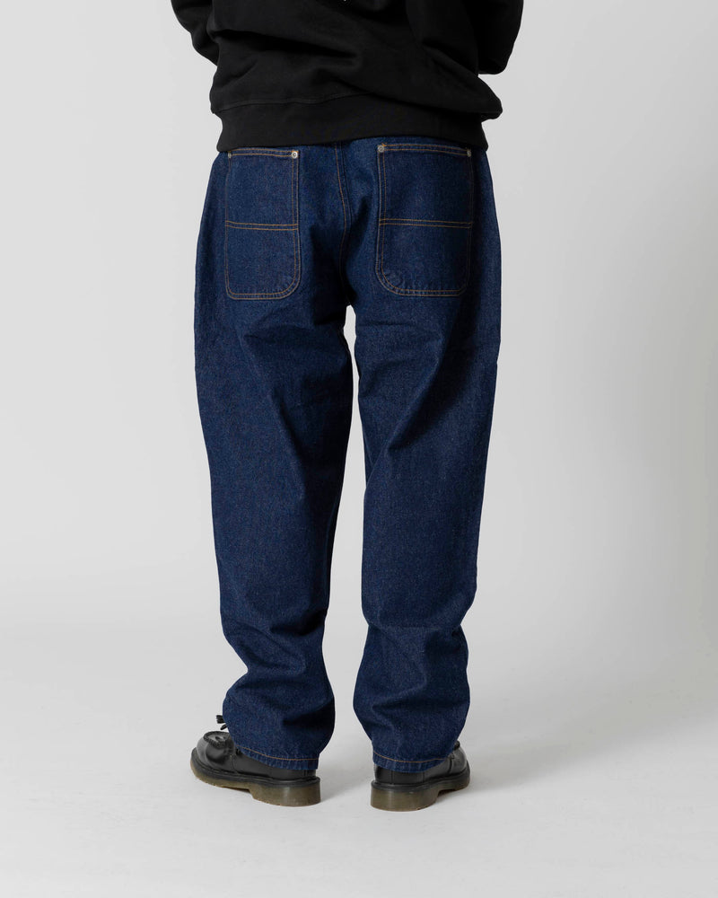 BIG PHARMA DENIM BAGGY PANT RAW - BLUE