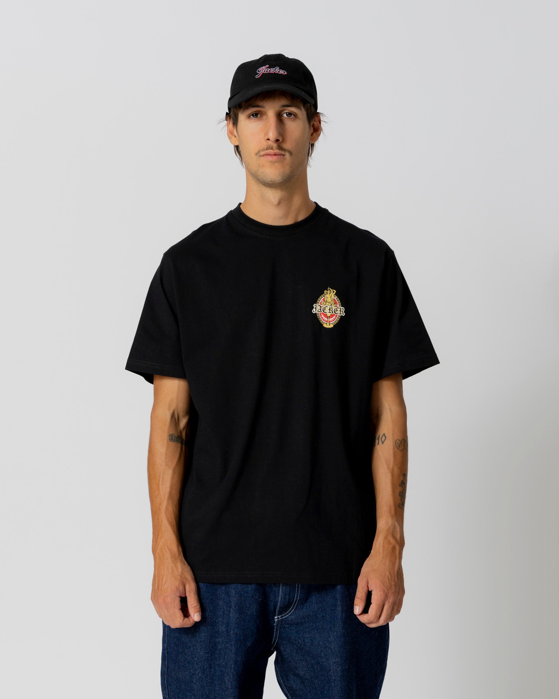 TROIS GRACES T-SHIRT - BLACK - JACKER