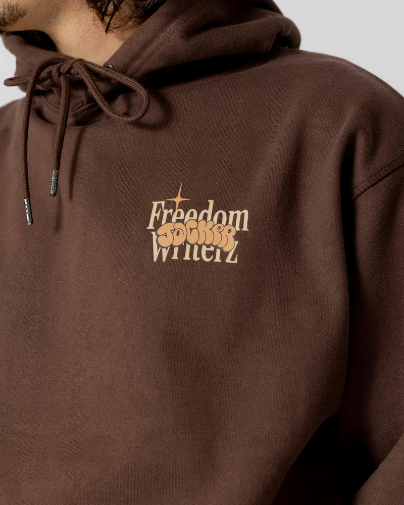 FREEDOM WRITERZ HOODIE - BROWN