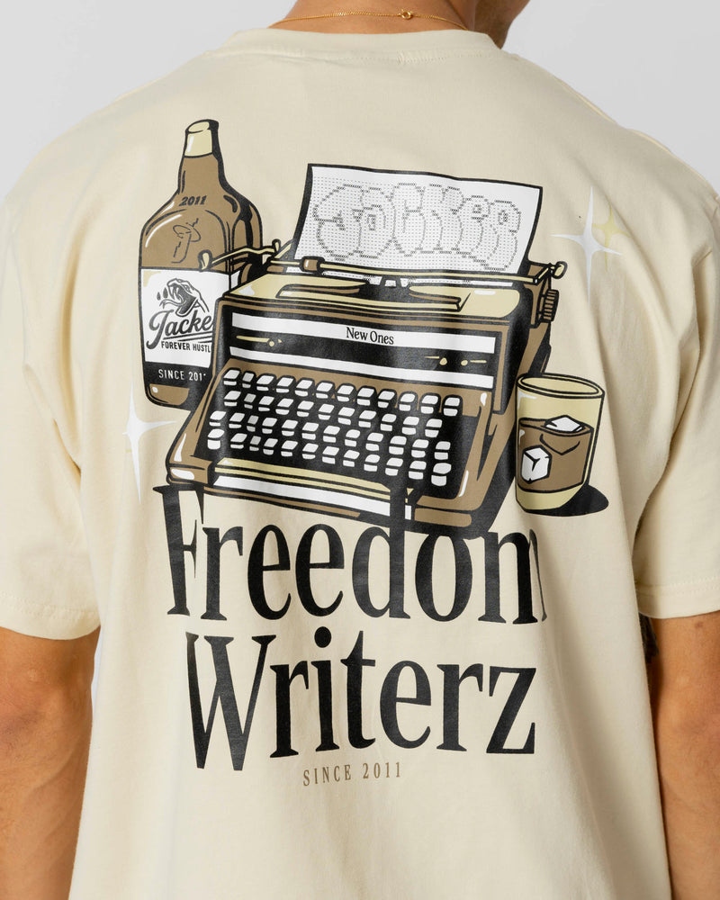 FREEDOM WRITERZ T-SHIRT - BEIGE