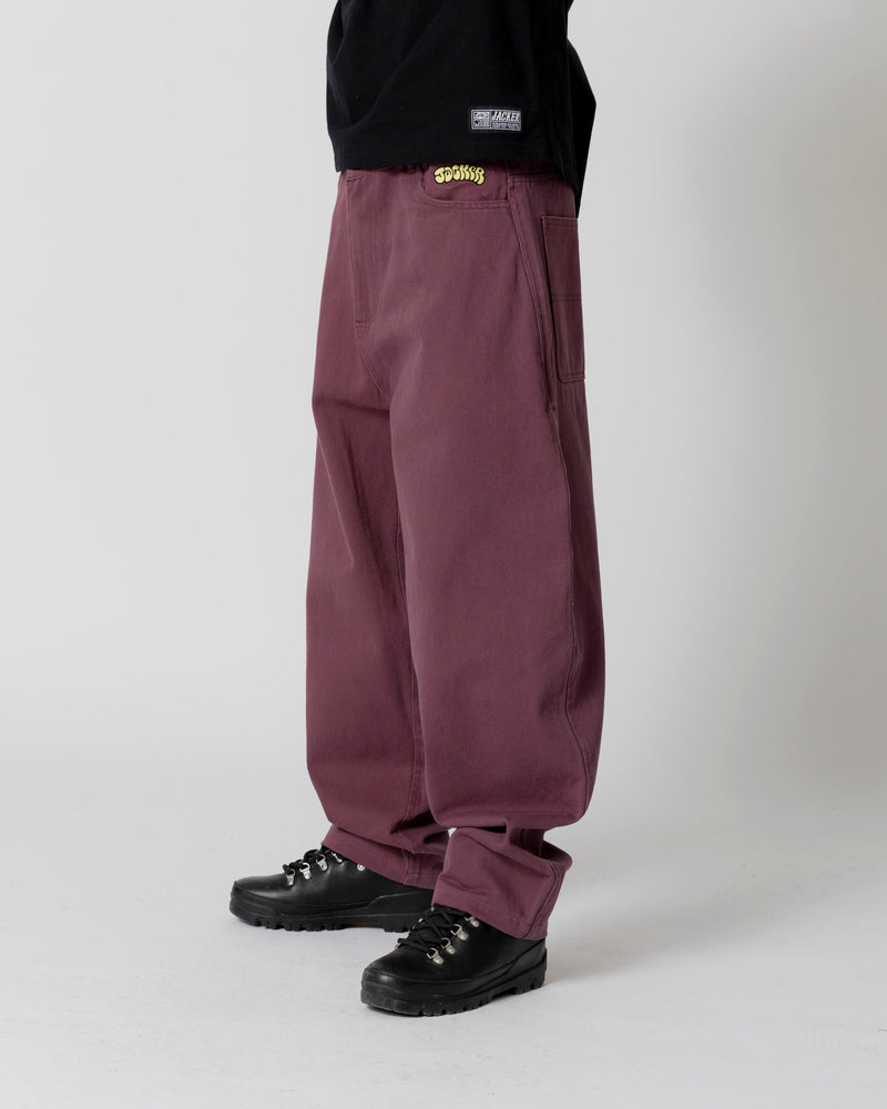 FLOP TWILL EXTRA BAGGY PANT - PURPLE