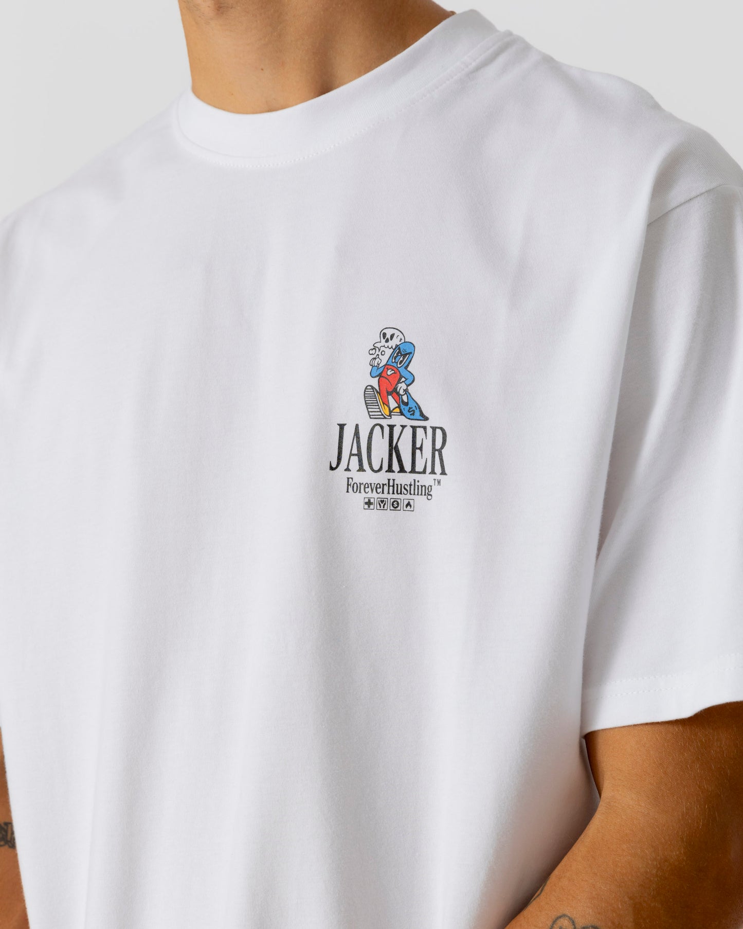 BIG PHARMA T-SHIRT - WHITE - JACKER