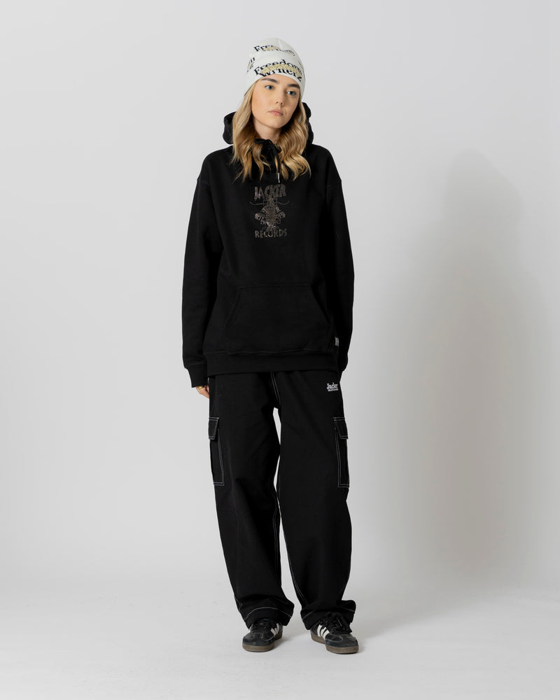 CONTRAST CARGO PANT - BLACK - JACKER