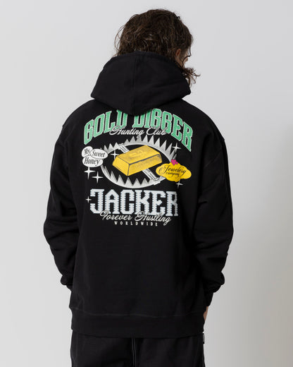 GOLD DIGGER HOODIE - BLACK - JACKER