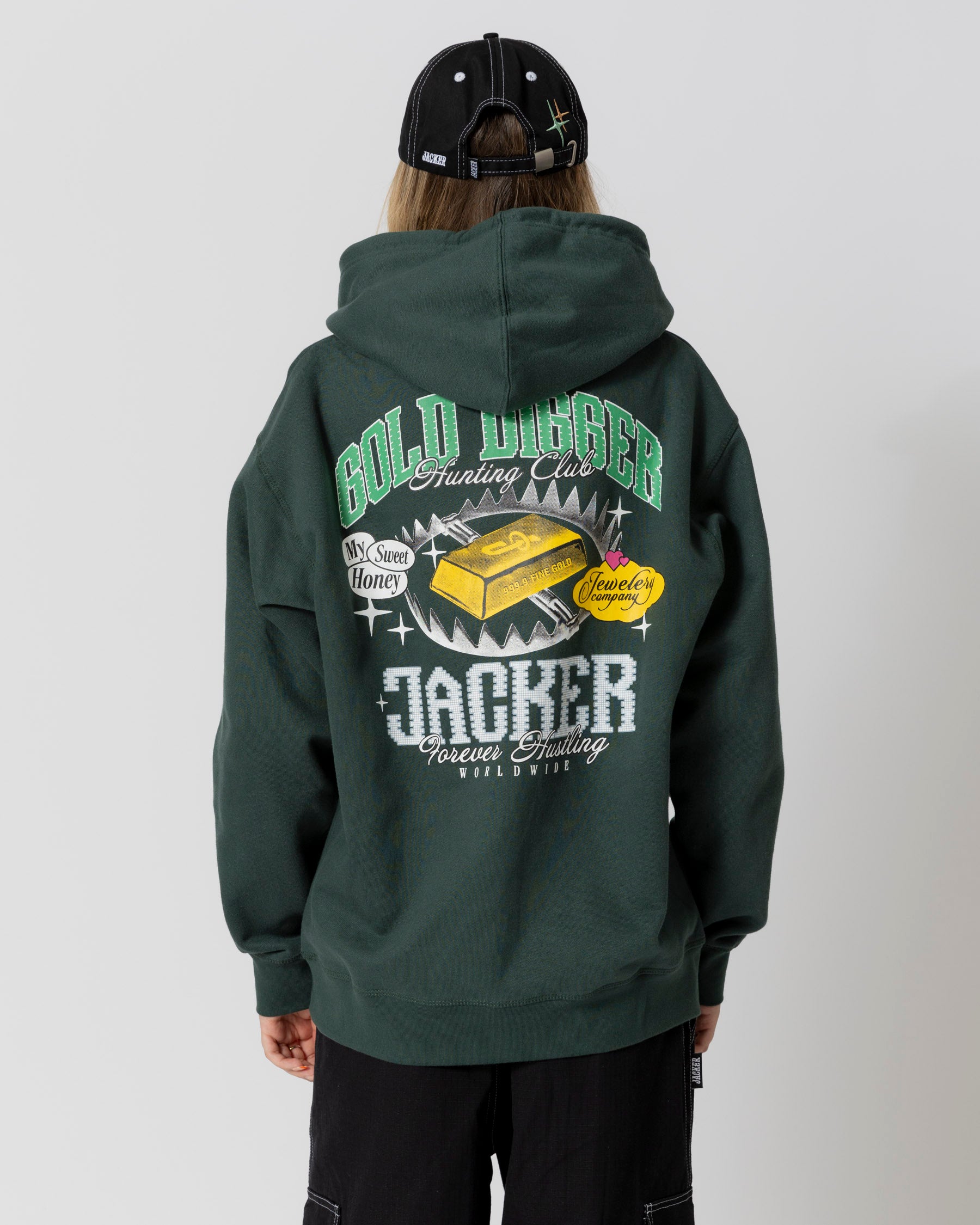 GOLD DIGGER HOODIE GREEN JACKER