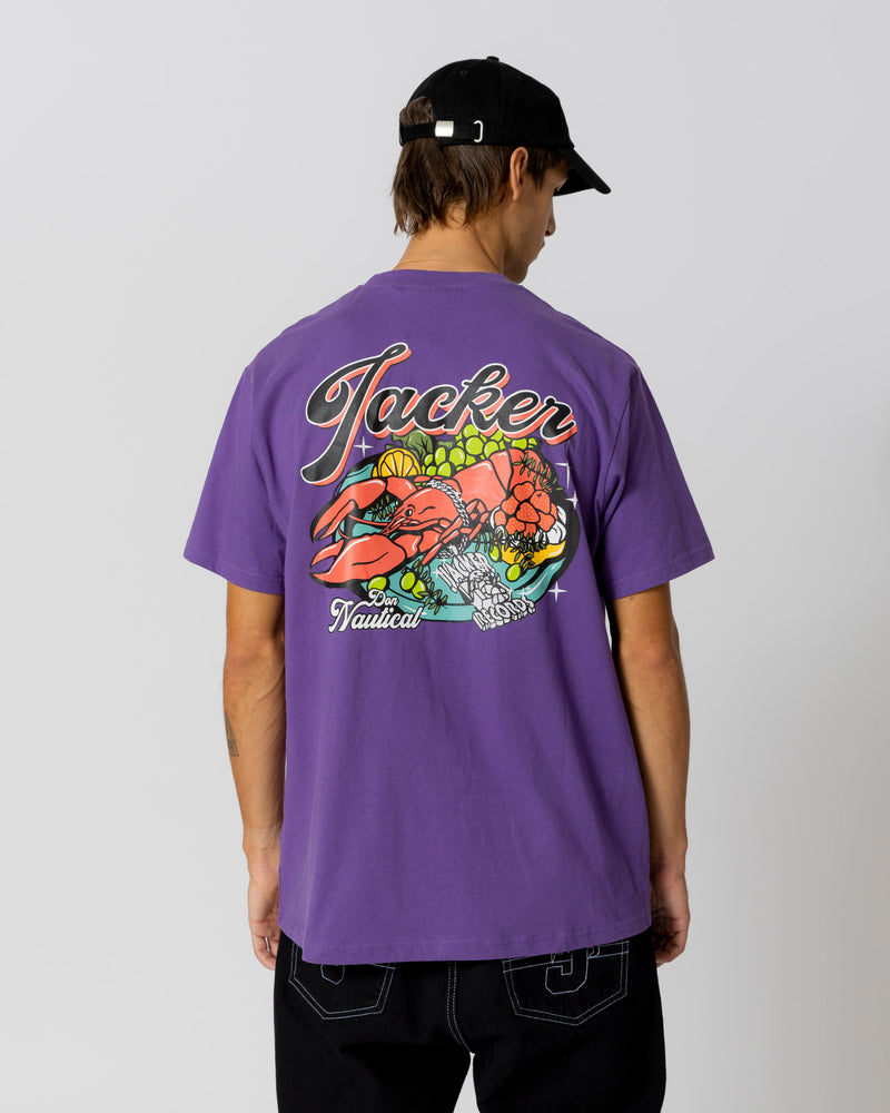 LOBSTER SERVICE T-SHIRT - PURPLE