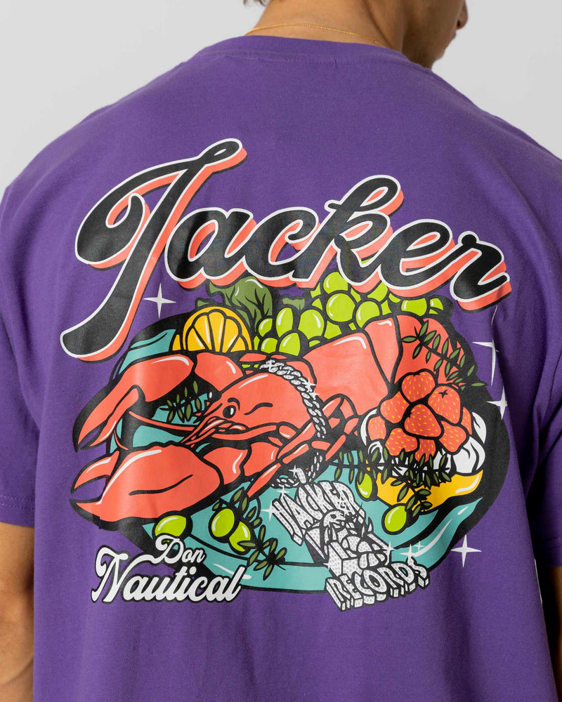 LOBSTER SERVICE T-SHIRT - PURPLE