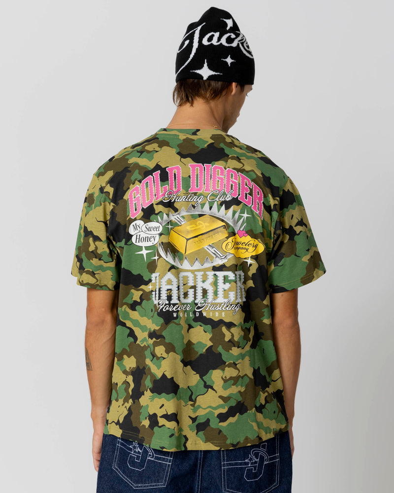 GOLD DIGGER T-SHIRT - ORGIA CAMO