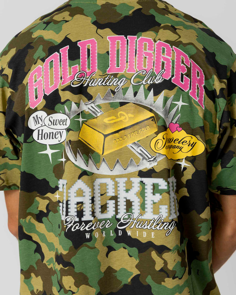 GOLD DIGGER T-SHIRT - ORGIA CAMO