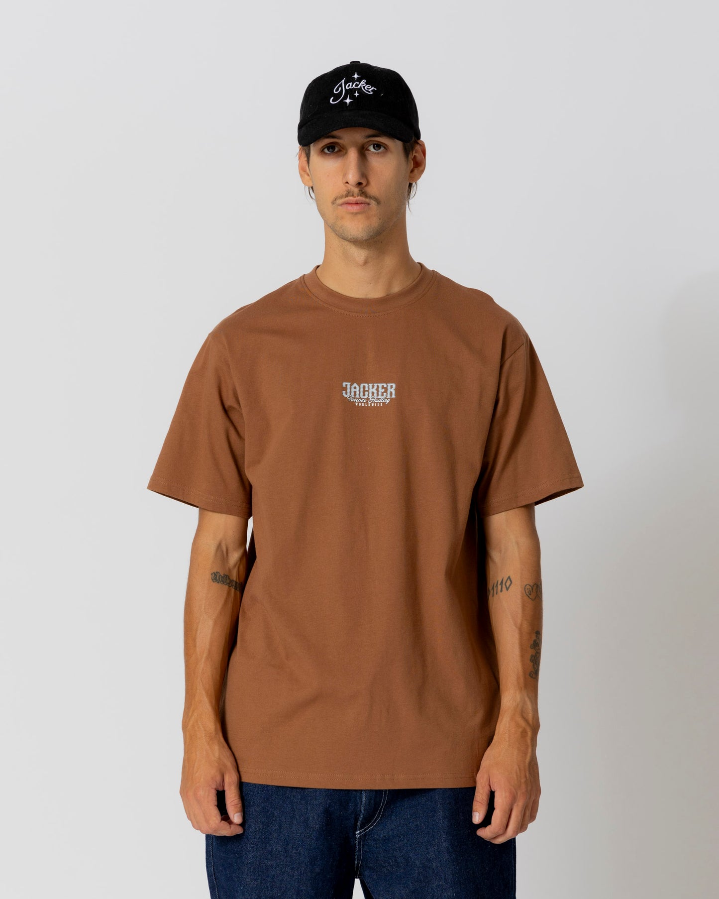 GOLD DIGGER T-SHIRT - BROWN - JACKER