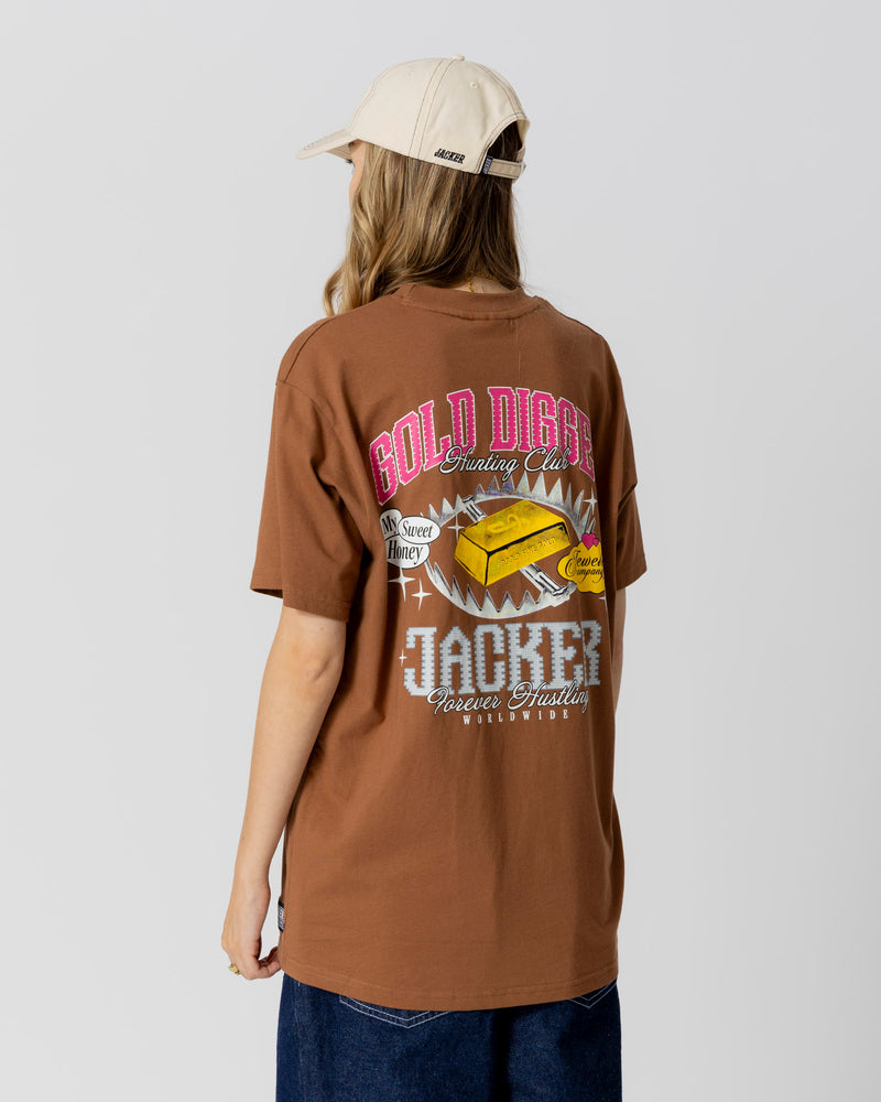 GOLD DIGGER T-SHIRT - BROWN