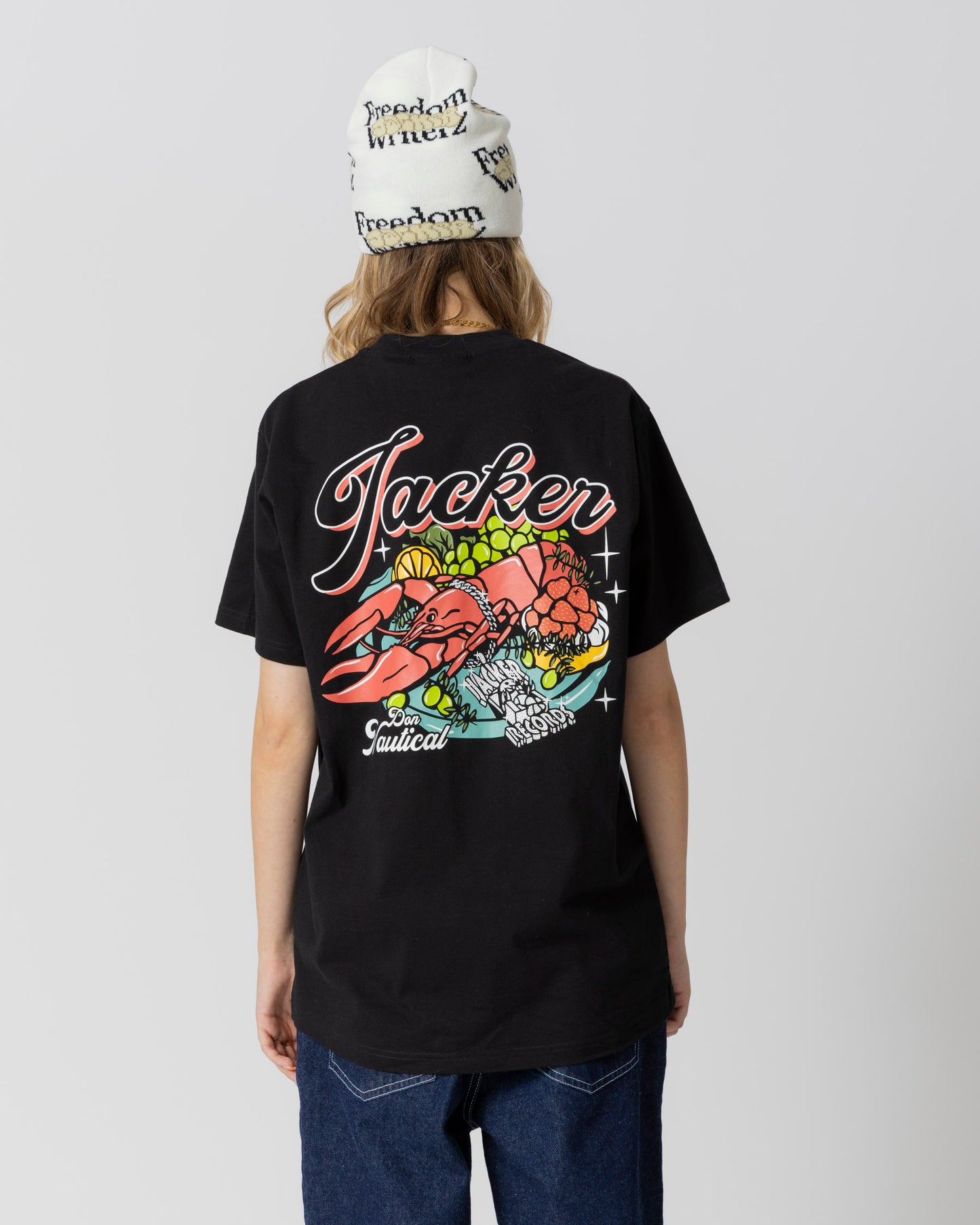 LOBSTER SERVICE T-SHIRT - BLACK - JACKER