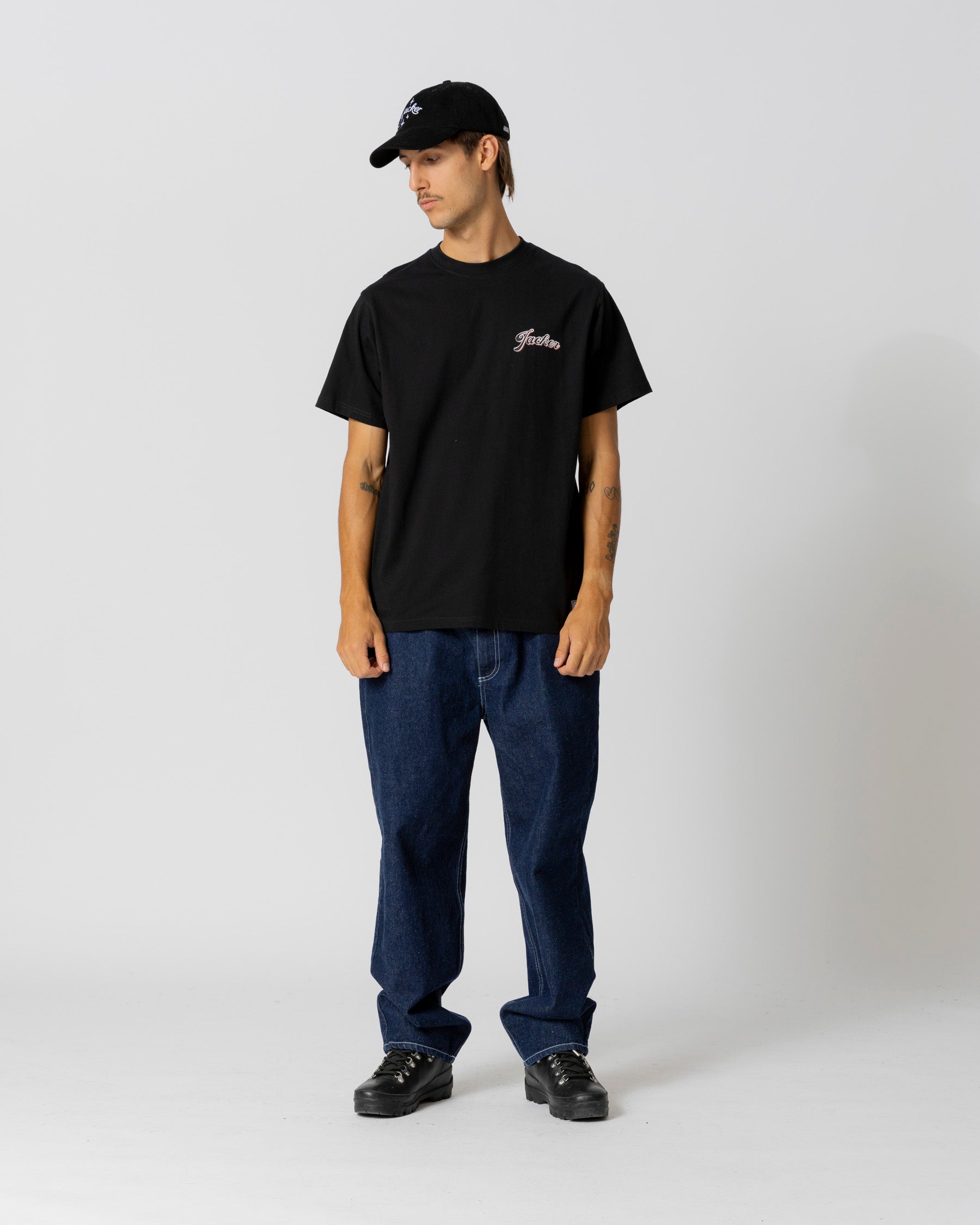 LOBSTER SERVICE T-SHIRT - BLACK - JACKER