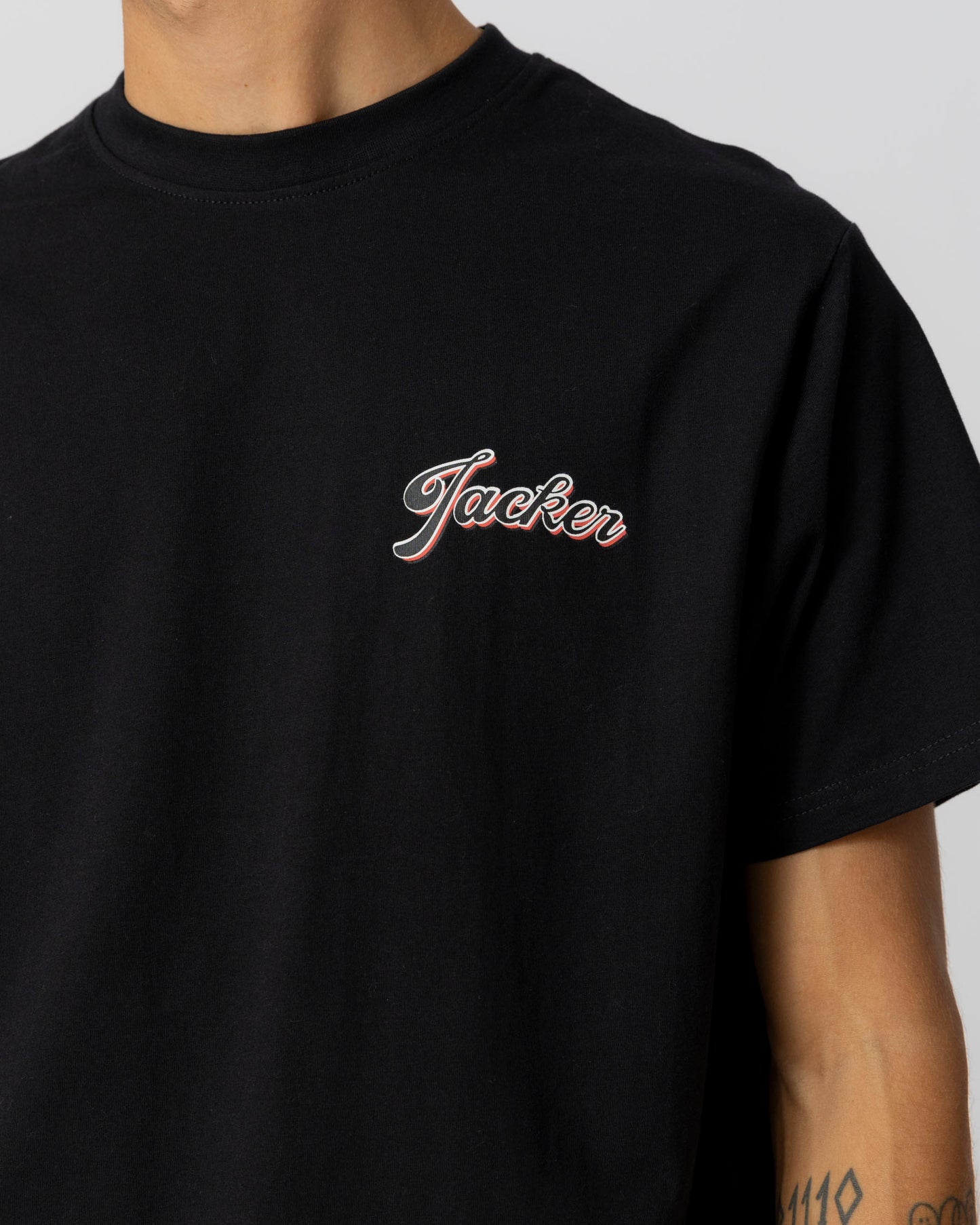 LOBSTER SERVICE T-SHIRT - BLACK - JACKER