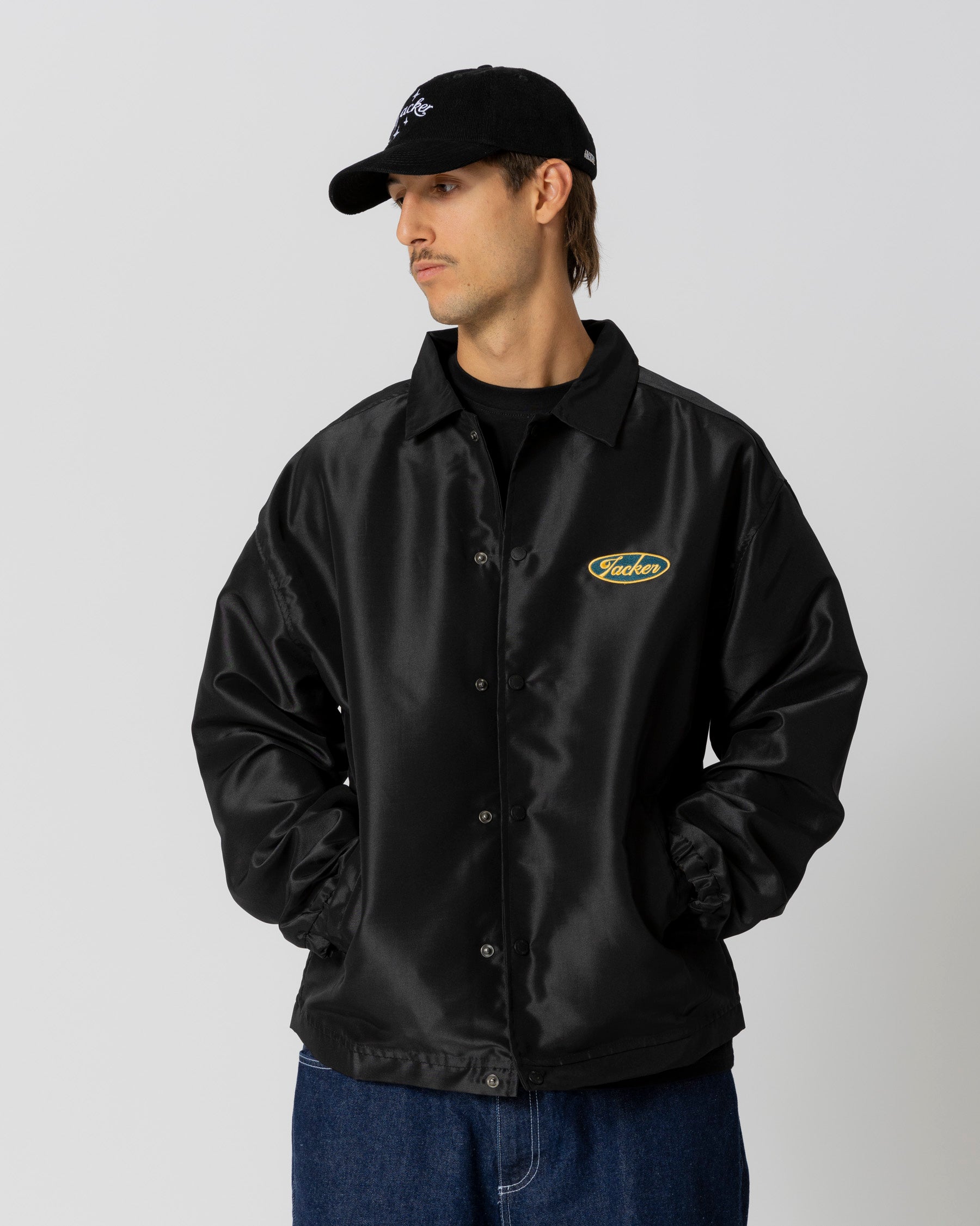 GARAGE COACH JACKET - BLACK - JACKER