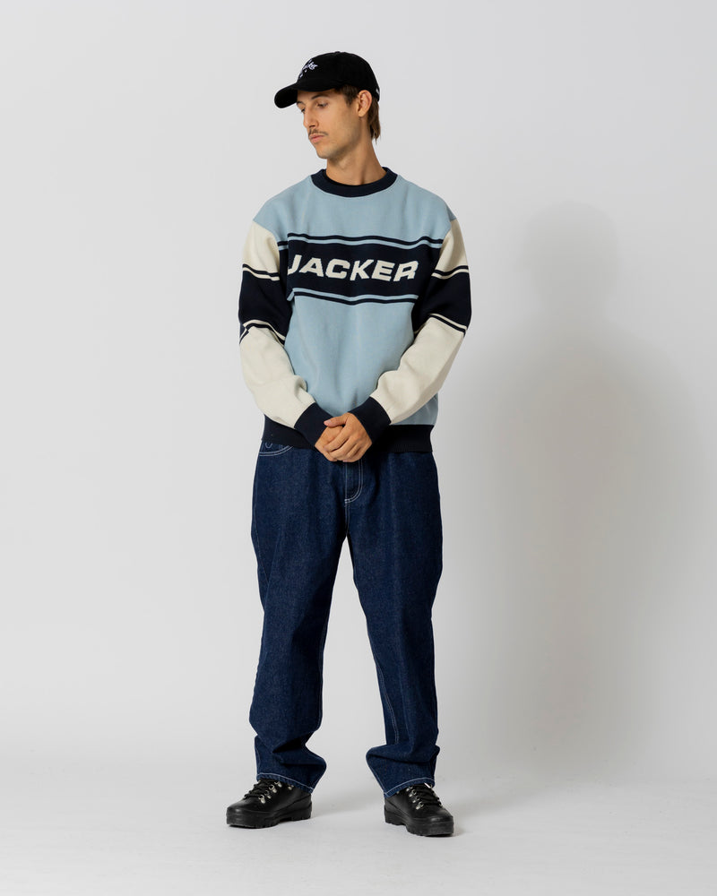 OLYMPICO KNIT CREWNECK - BLUE