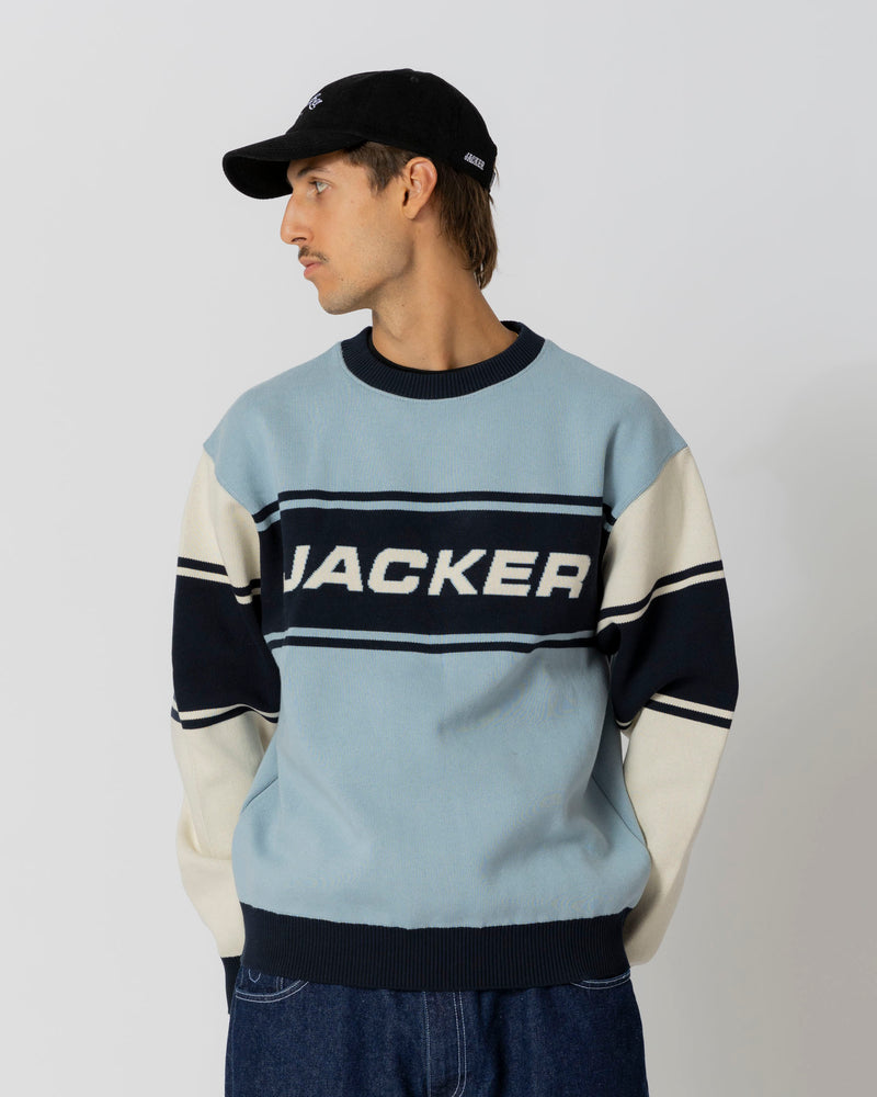 OLYMPICO KNIT CREWNECK - BLUE