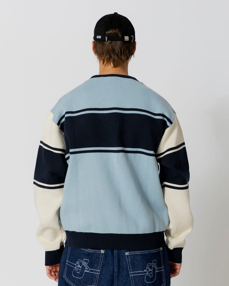 OLYMPICO KNIT CREWNECK - BLUE