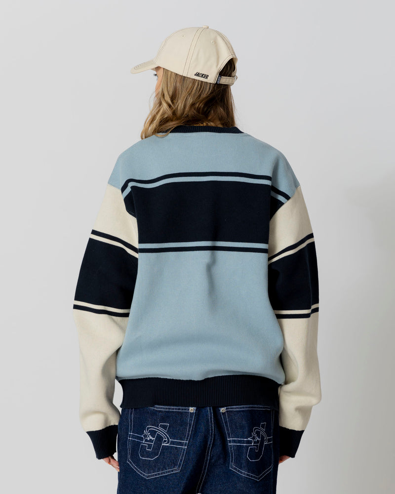 OLYMPICO KNIT CREWNECK - BLUE