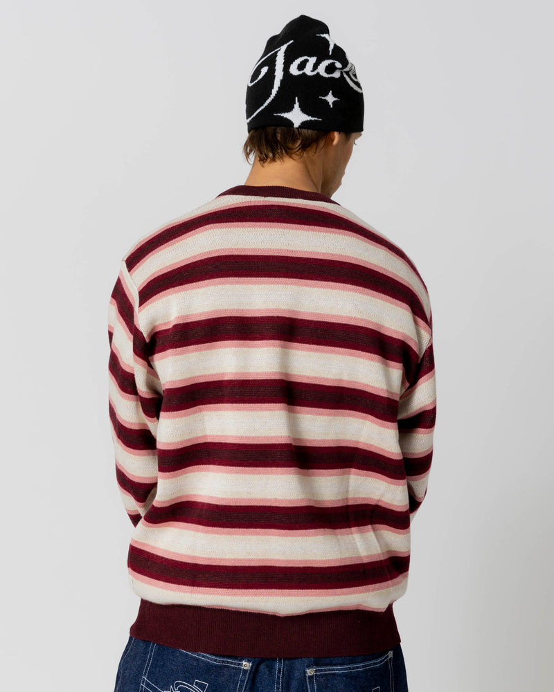 EURO STRIPE KNIT CREWNECK - MULTI