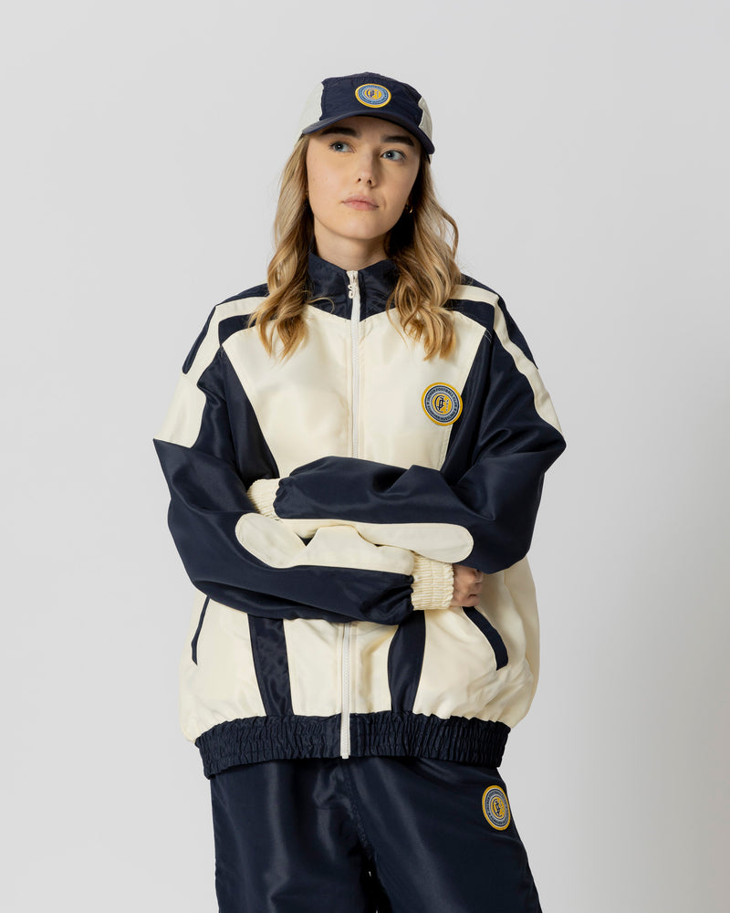 JFC TRACKSUIT JACKET - BEIGE / NAVY