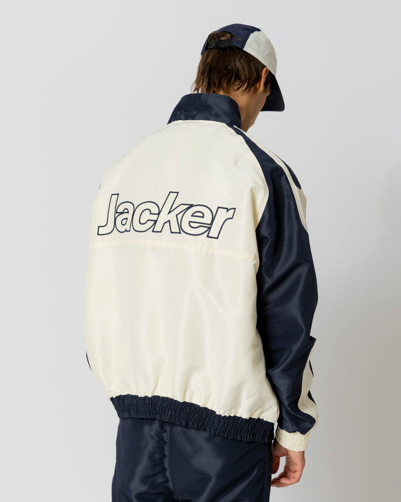 JFC TRACKSUIT JACKET - BEIGE / NAVY