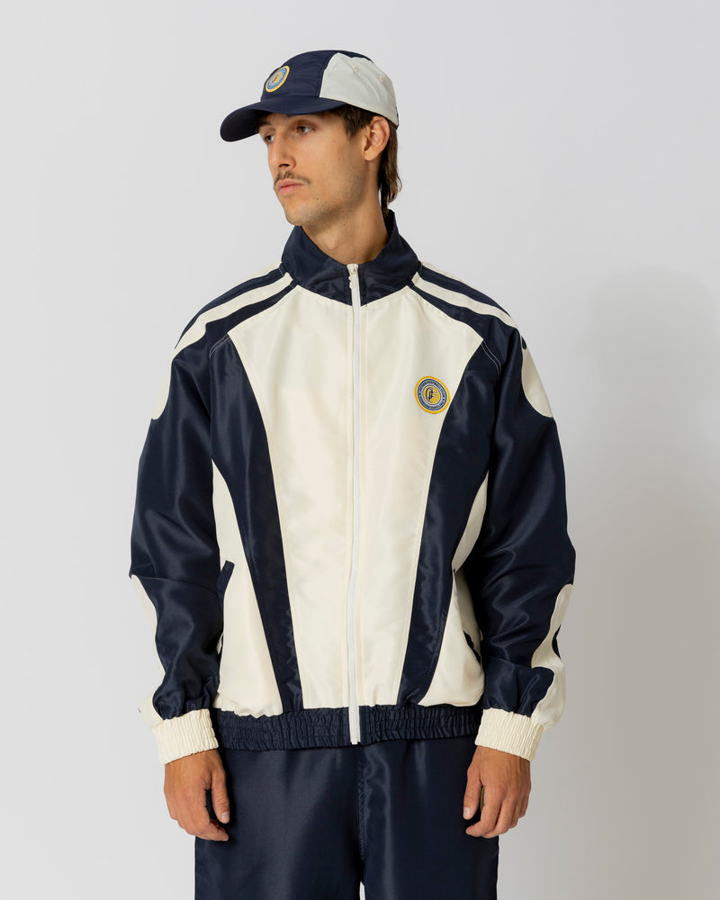 JFC TRACKSUIT JACKET - BEIGE / NAVY