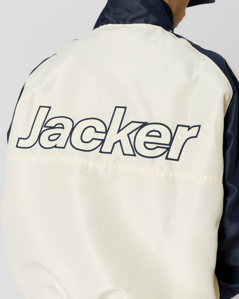 JFC TRACKSUIT JACKET - BEIGE / NAVY