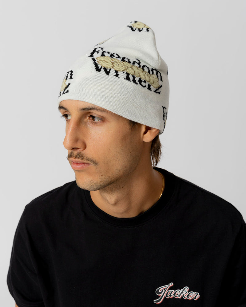 FREEDOM WRITERZ BEANIE - BEIGE