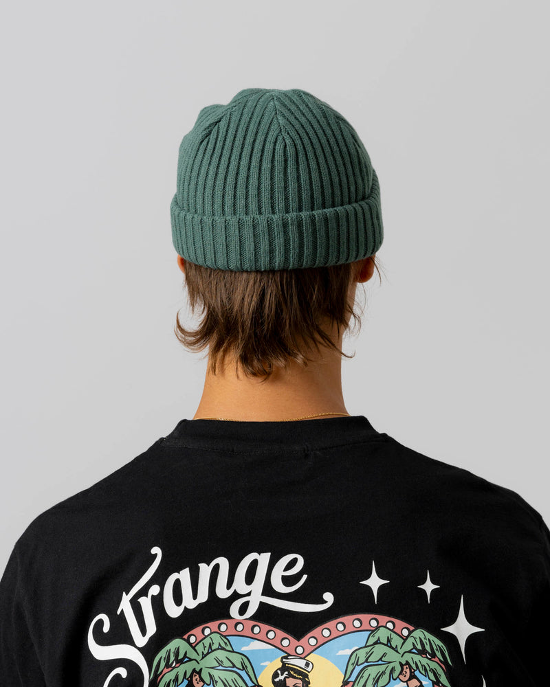 TEAM LOGO SHORT BEANIE - TEAL