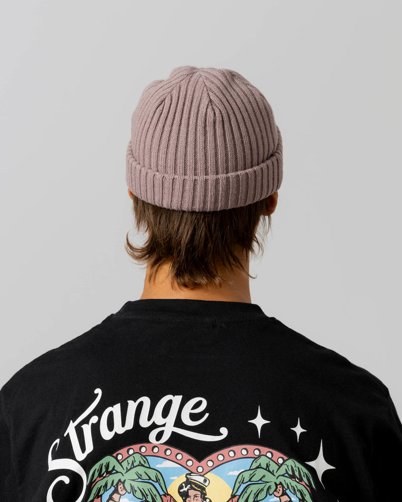 TEAM LOGO SHORT BEANIE - GRAPE