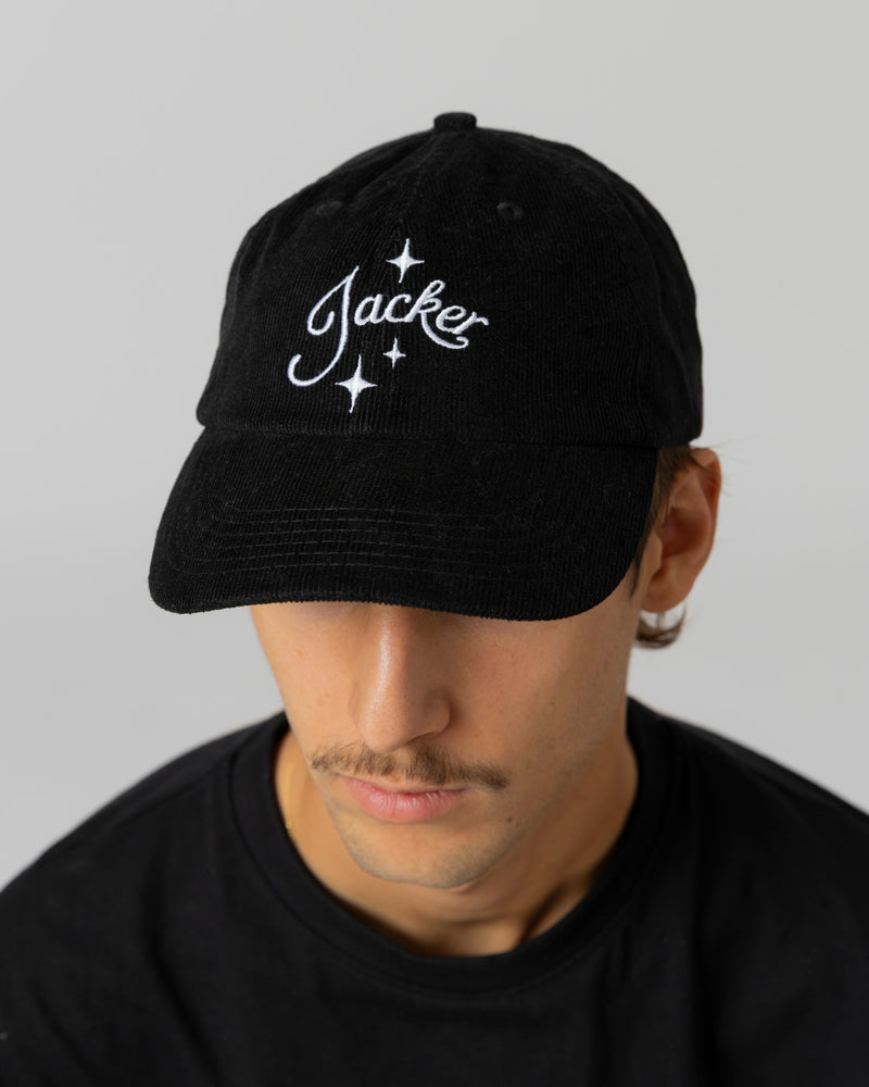 VACATION CORDUROY CAP - BLACK - JACKER