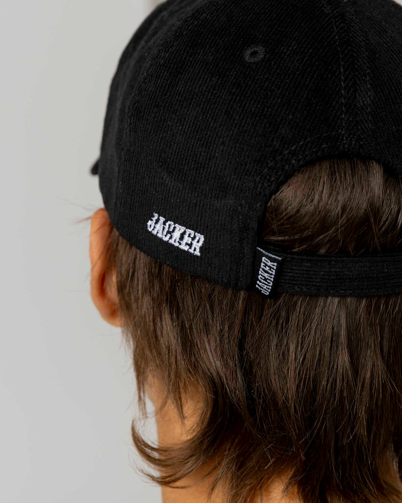 VACATION CORDUROY CAP - BLACK - JACKER