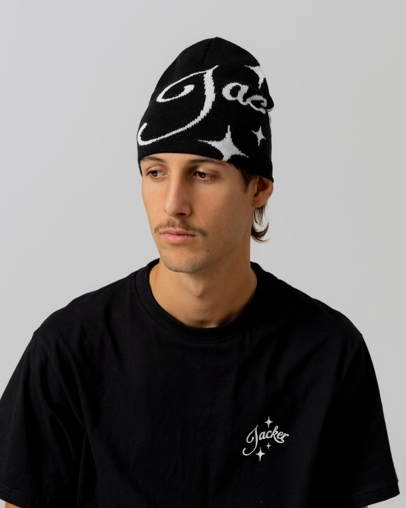 VACATION BEANIE - BLACK - JACKER