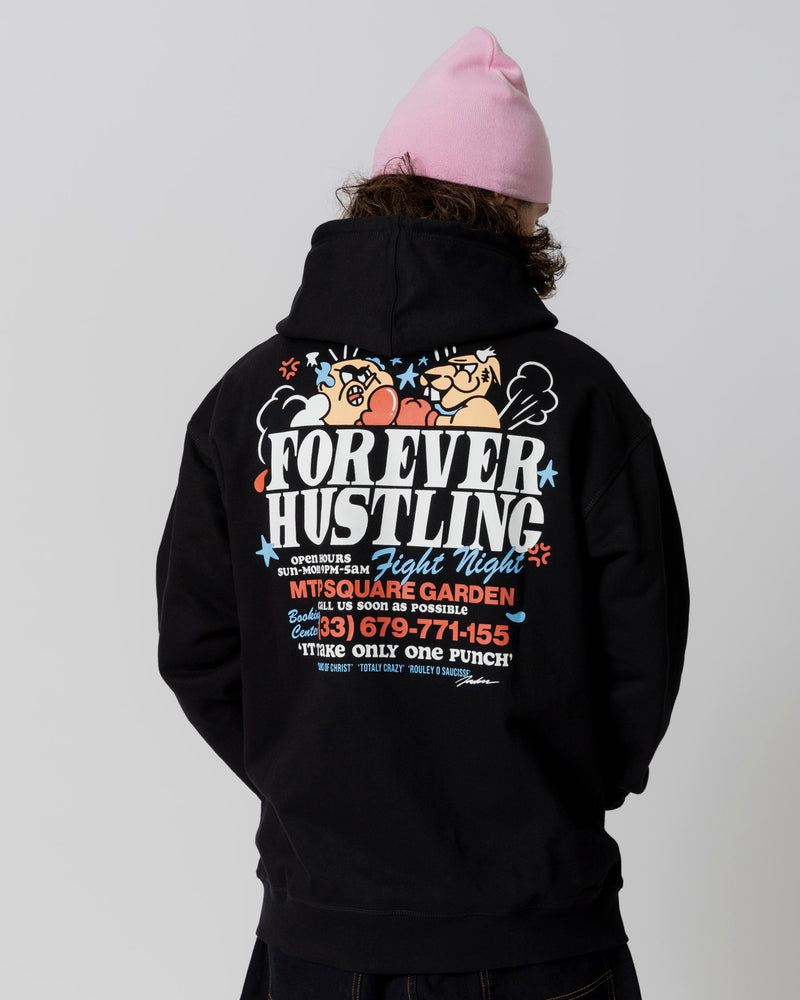 FIGHT HOODIE - BLACK