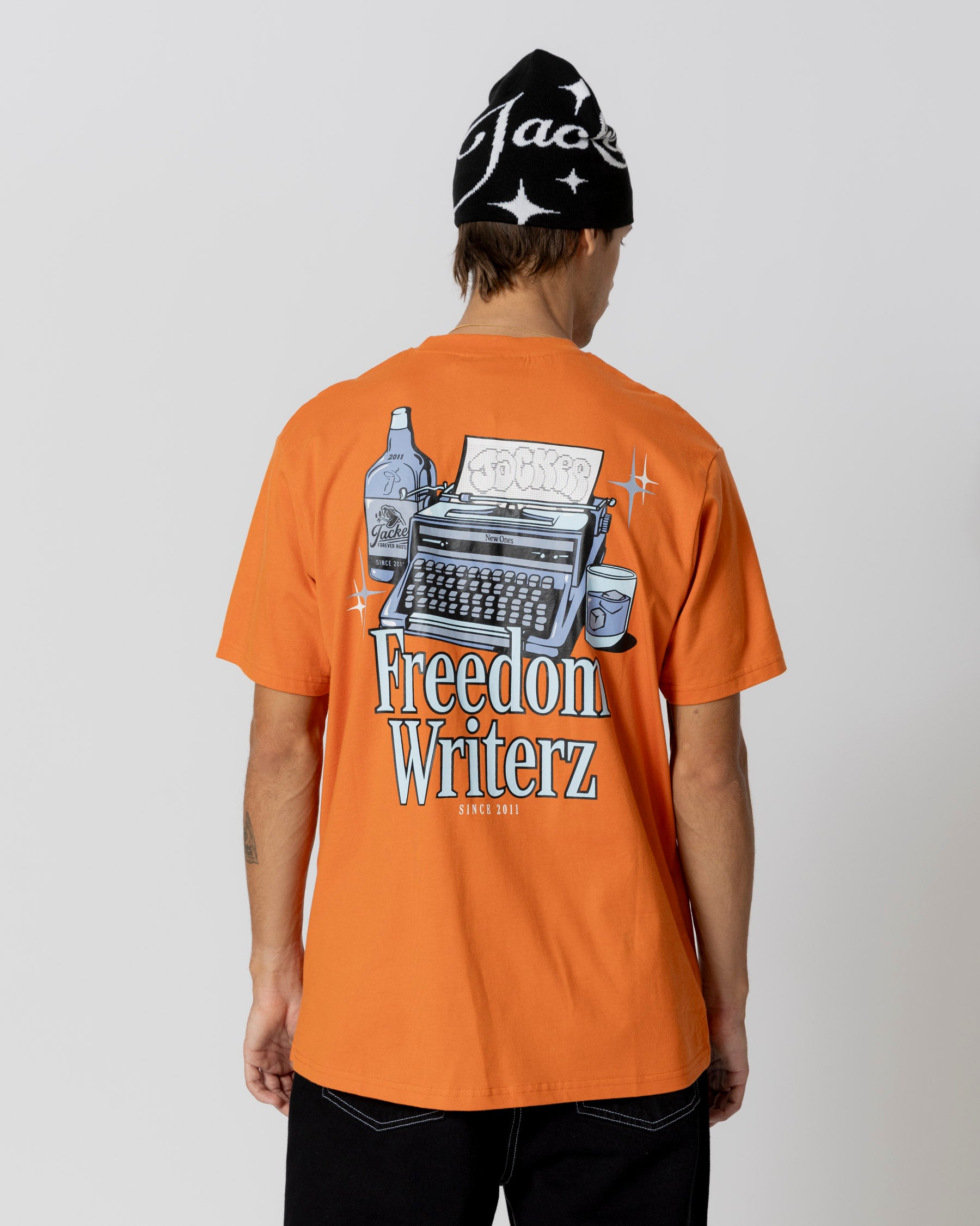 FREEDOM WRITERZ T-SHIRT - ORANGE - JACKER