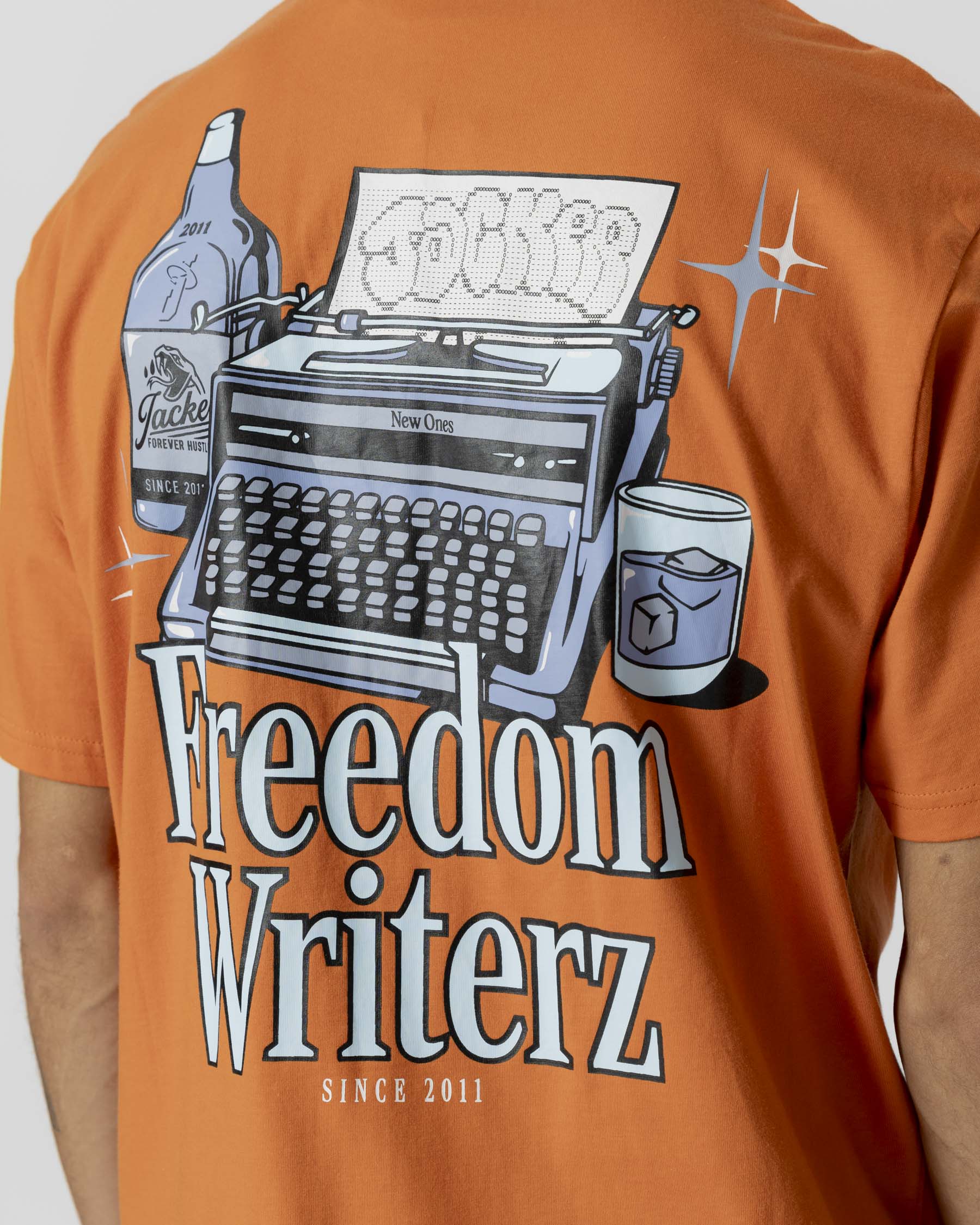 FREEDOM WRITERZ T-SHIRT - ORANGE - JACKER