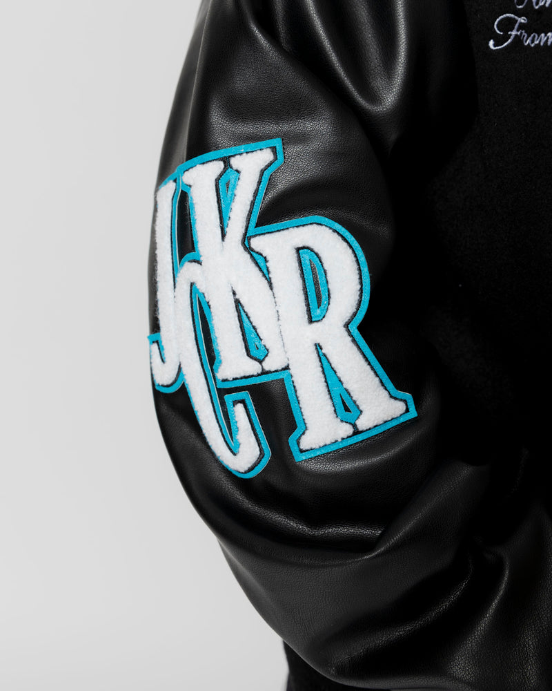 BIG PHARMA VARSITY JACKET - BLACK