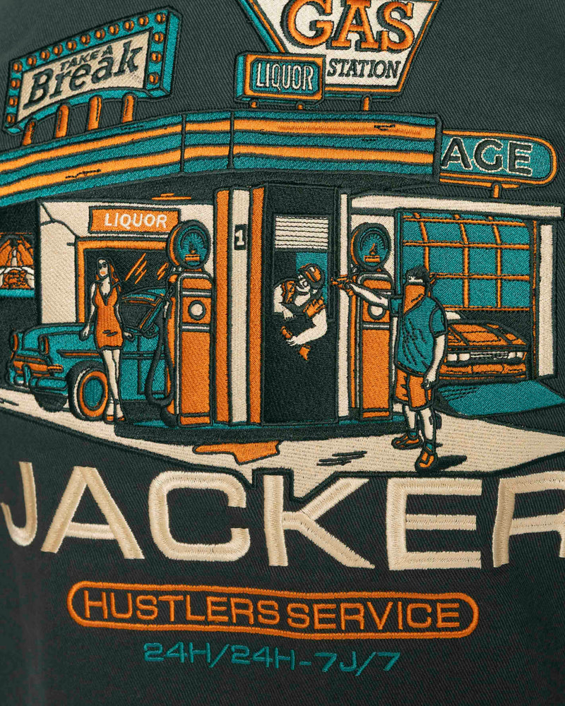 HUSTLER SERVICE - JACKET - GREEN