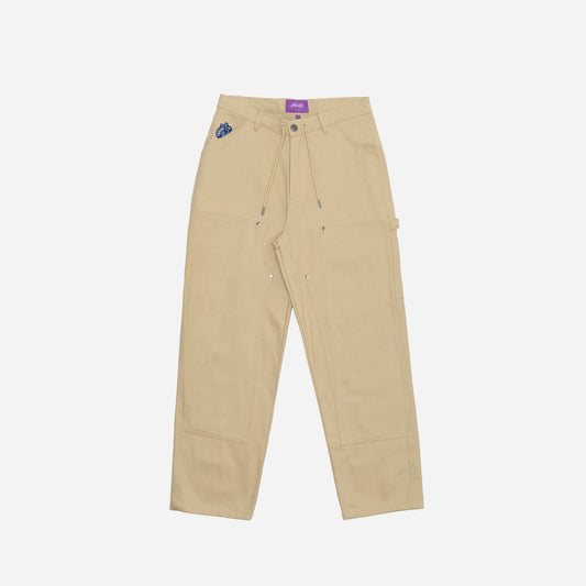 CARPENTER DOUBLE KNEE PANT - BEIGE