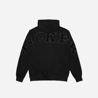 NOTORIOUS ZIPPED HOODIE - BLACK