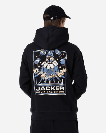 POLITICAL CIRCUS HOODIE - BLACK