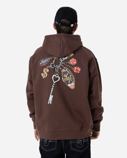 KEYCHAIN HOODIE - BROWN