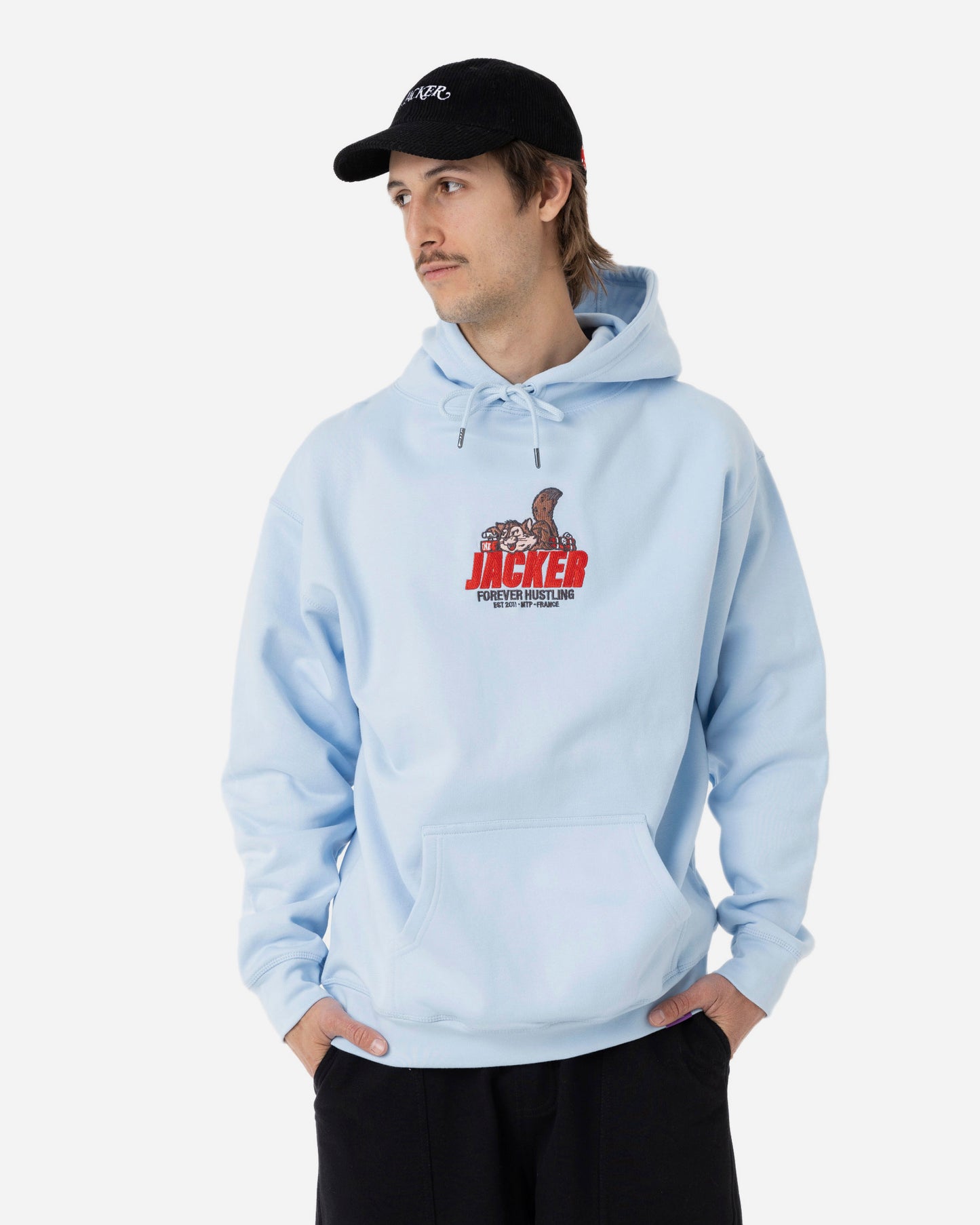 SQUIRREL GANG HOODIE - BLUE