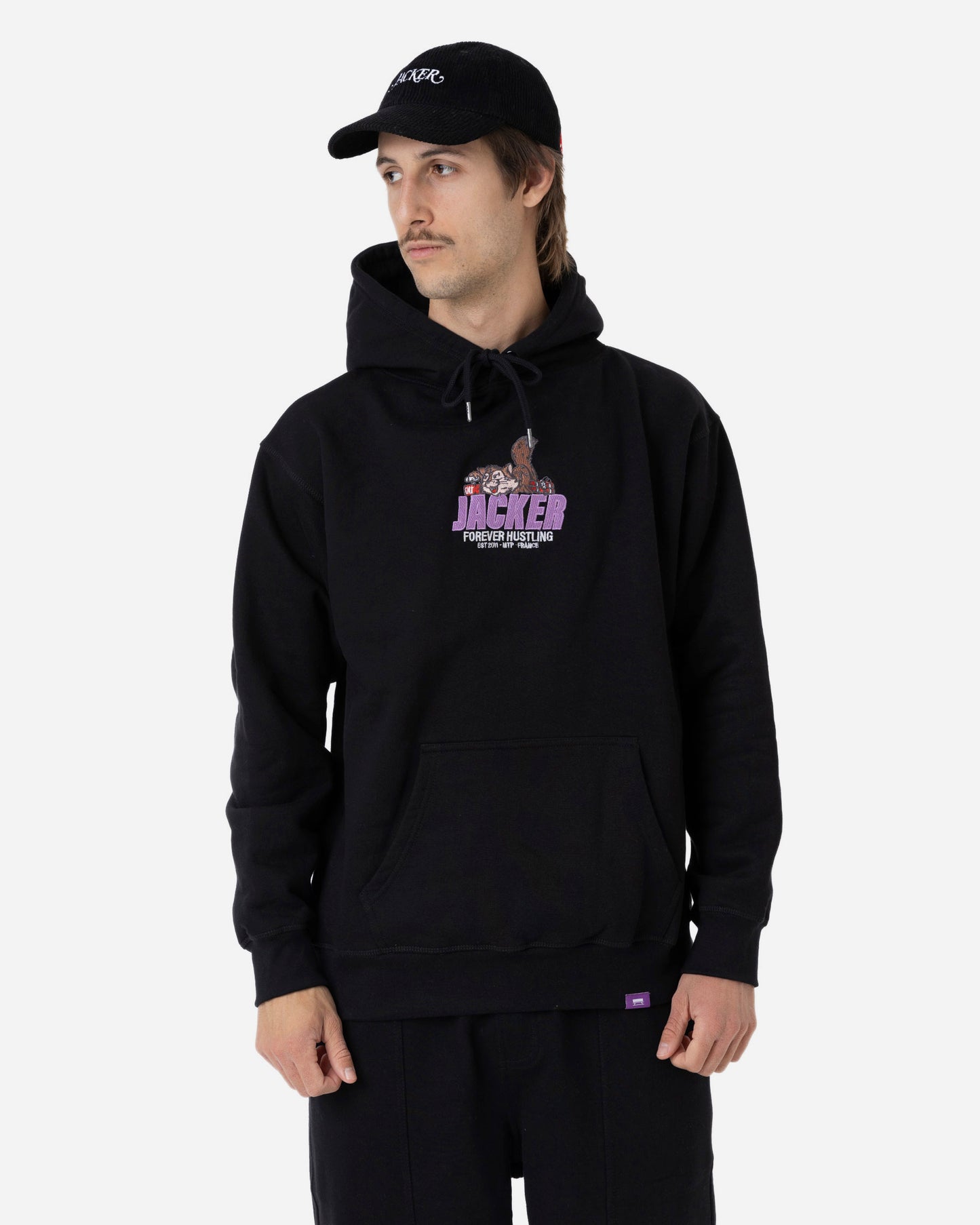 SQUIRREL GANG HOODIE - BLACK