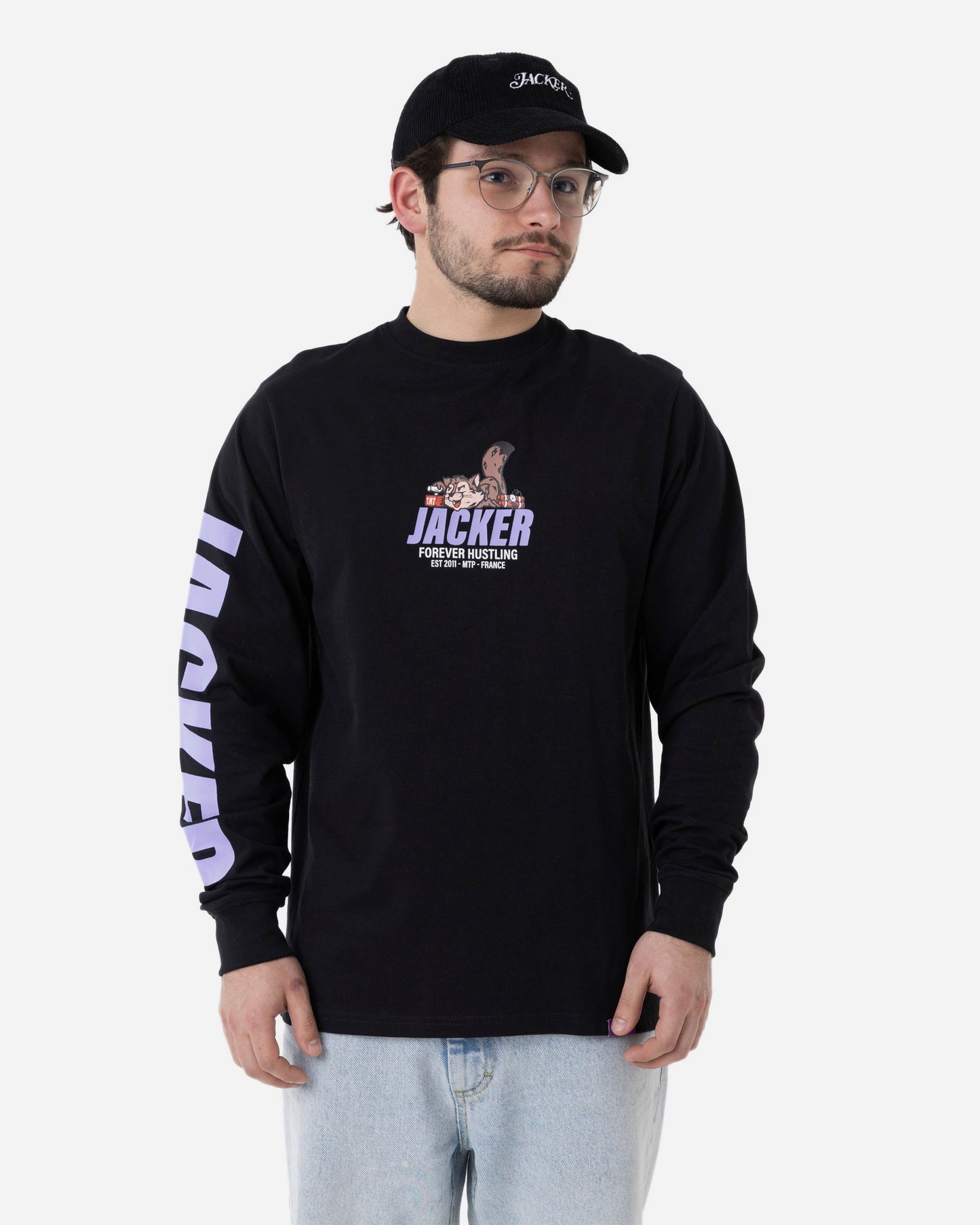 SQUIRREL GANG LONG SLEEVES - BLACK