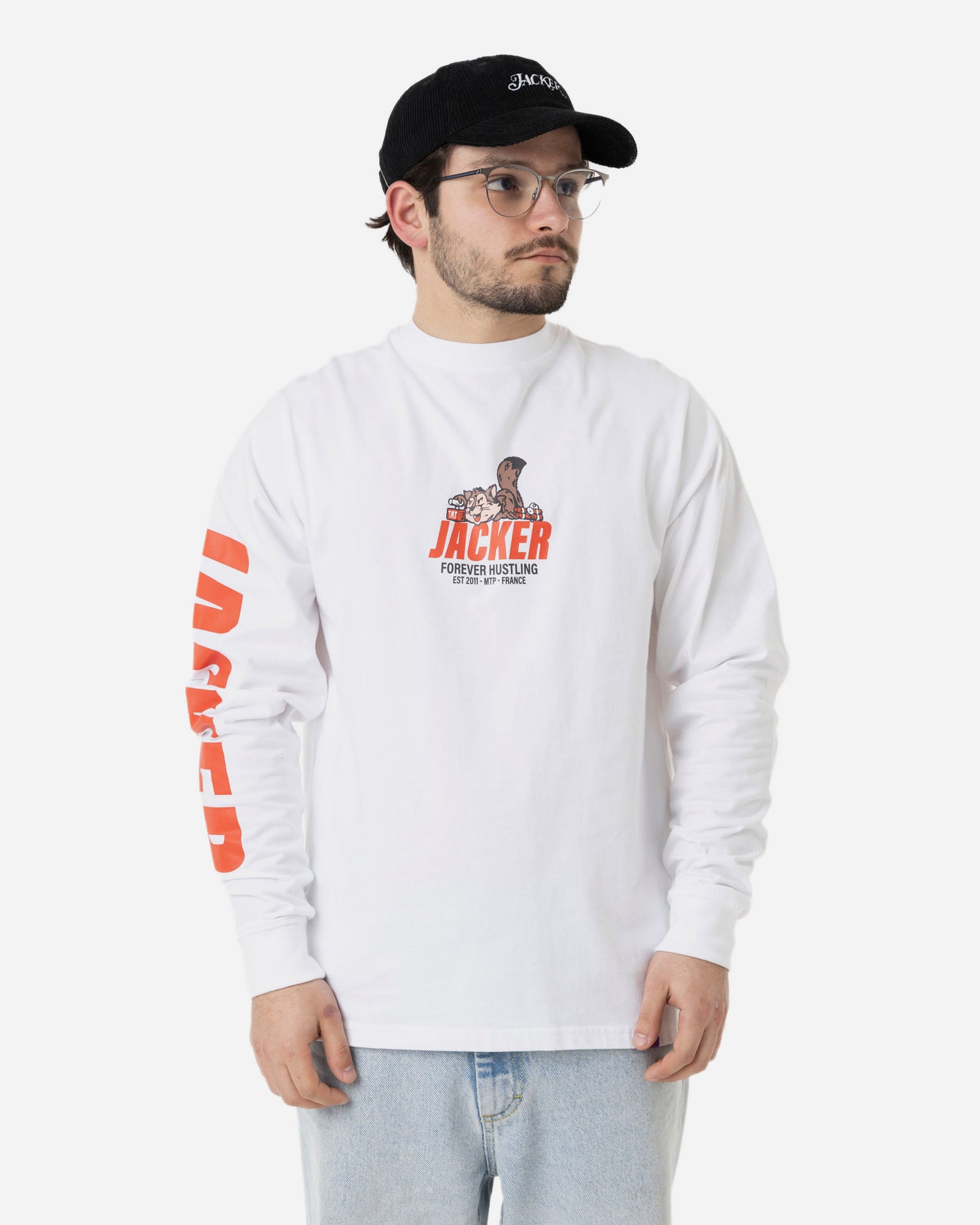 SQUIRREL GANG LONG SLEEVES - WHITE