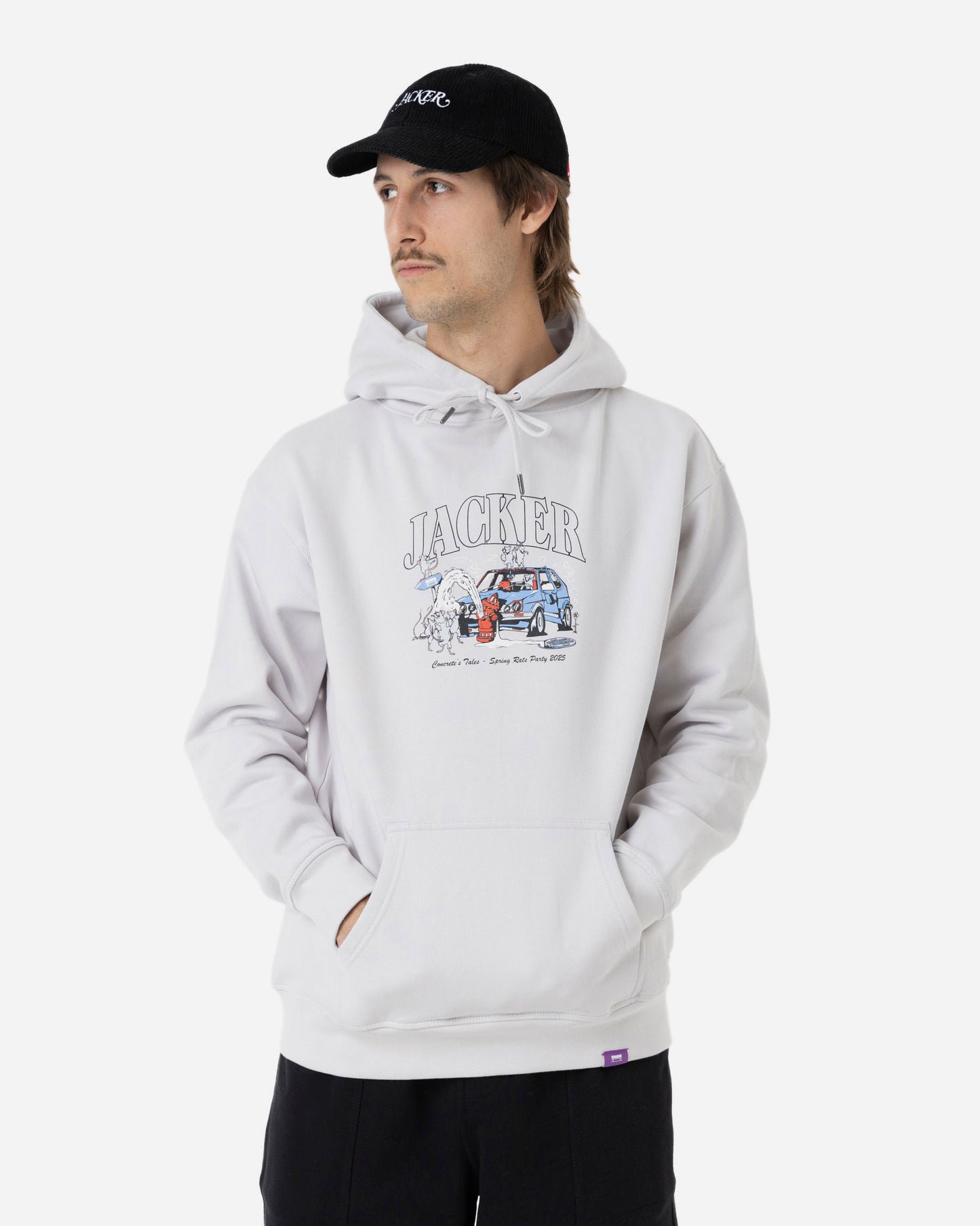 RATS PARTY HOODIE - GREY