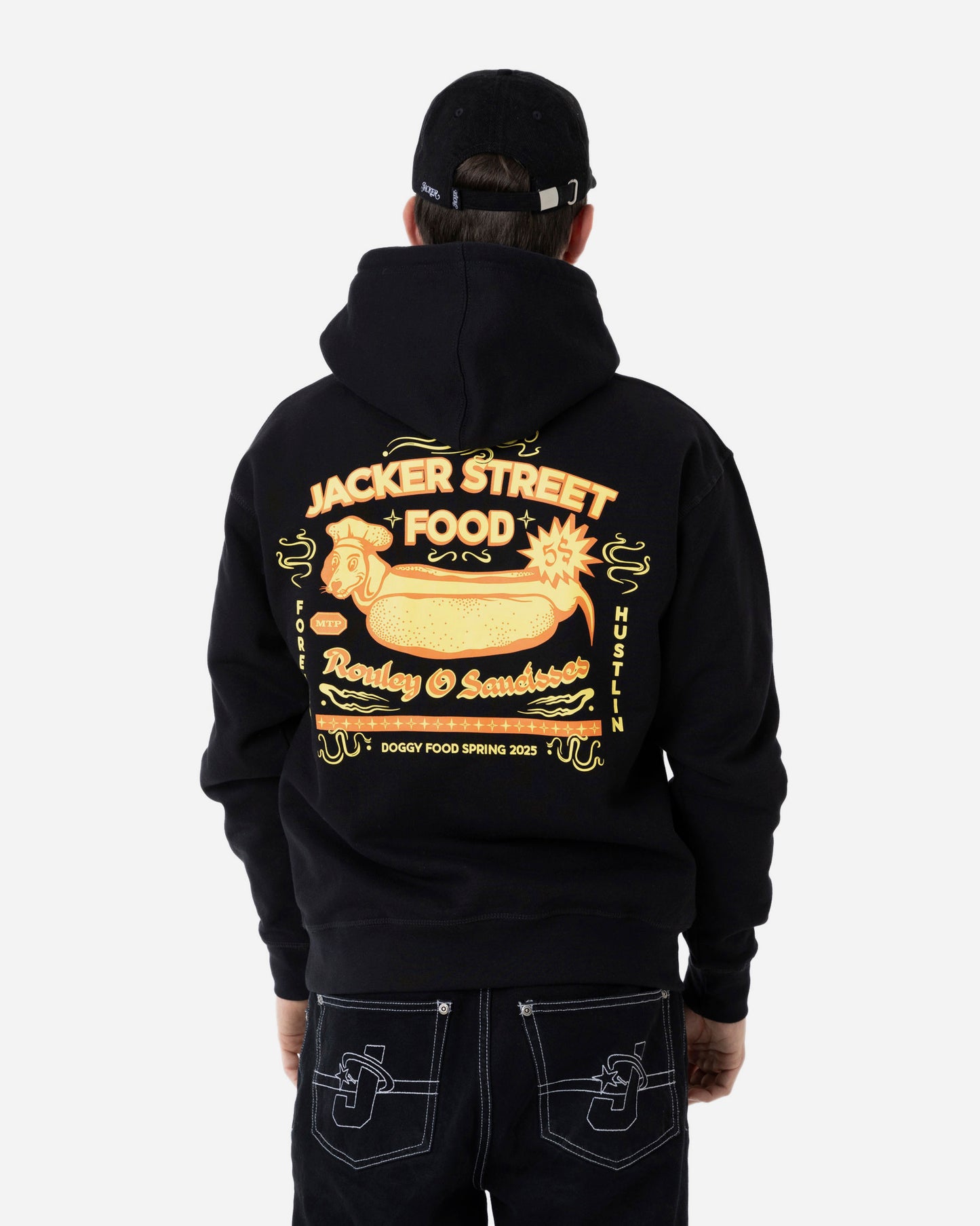 HOT DOGGY HOODIE - BLACK